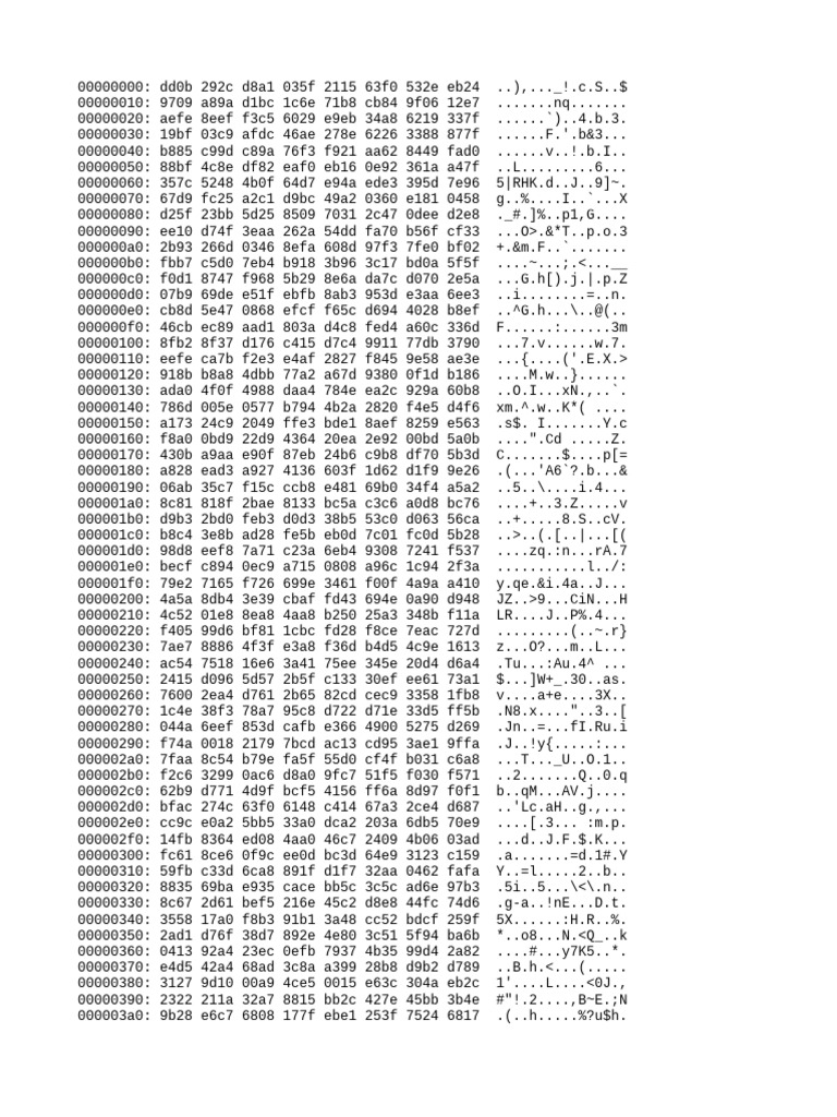 Hexadecimal Data Analysis Report | PDF
