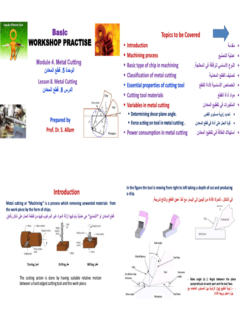 Workshop Practice Lecture - 8 - 5 - December - 2021 | PDF