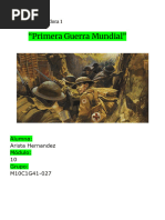 Actividad Integradora 1: Primera Guerra Mundial | PDF
