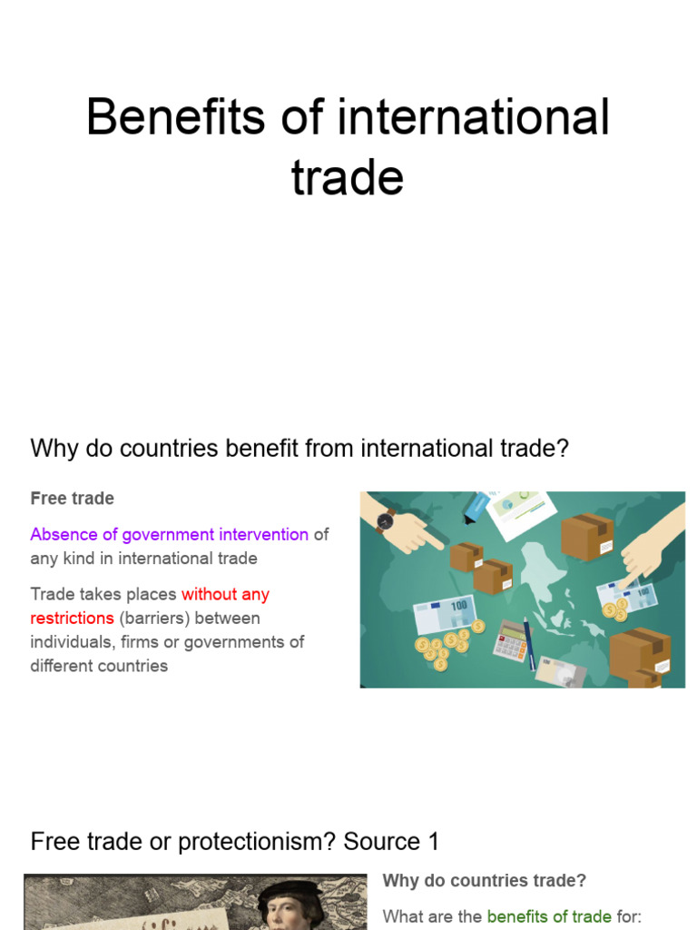 Benefits of Free Trade Explained | PDF | Economic Surplus | Subsidy