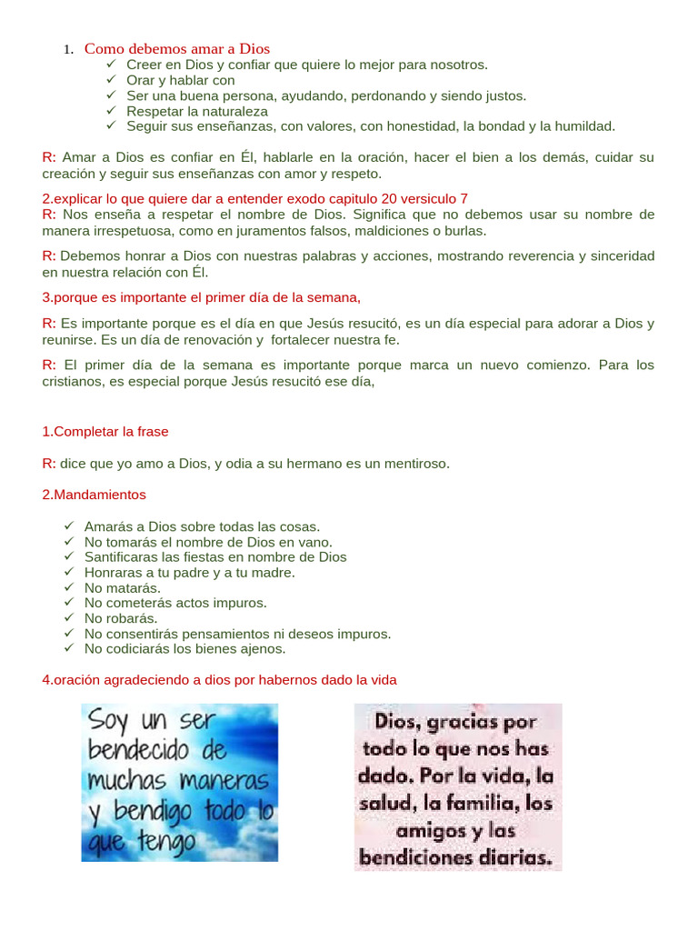 Cómo Amar a Dios y Respetar Su Nombre | PDF | Oración | Amor