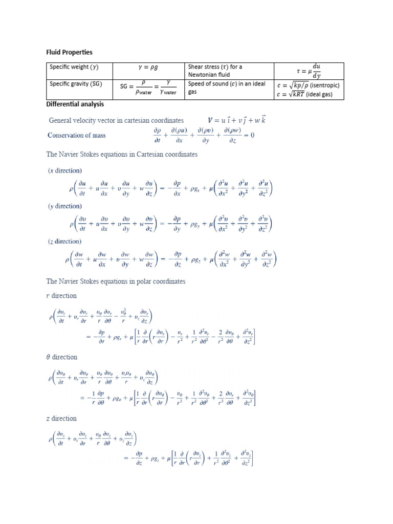 Fluid Properties and Flow Analysis | PDF | Reynolds Number | Fluid Dynamics