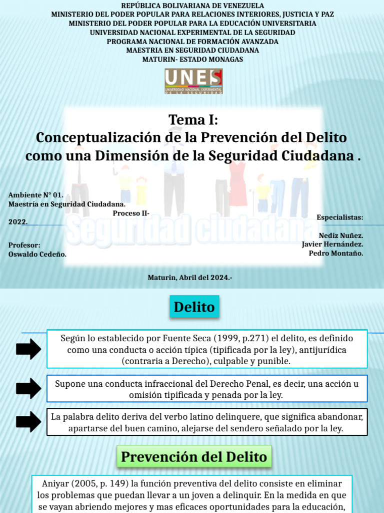 1era. Exposicion Estrategias de Prevencion Del Delito | PDF ...