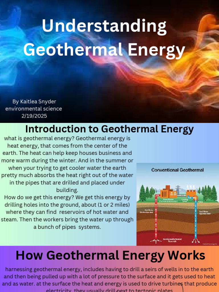 geothermal energ | PDF | Geothermal Energy | Sustainable Technologies