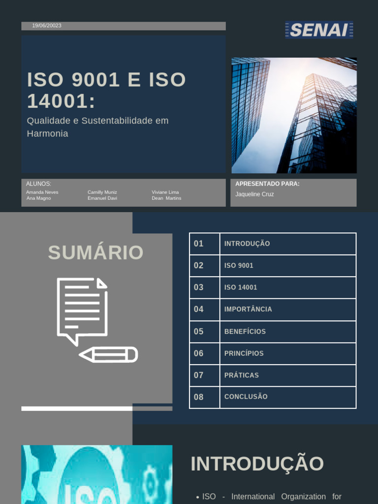 ISO 9001 e 14001: Qualidade e Sustentabilidade | PDF | Economias | Business