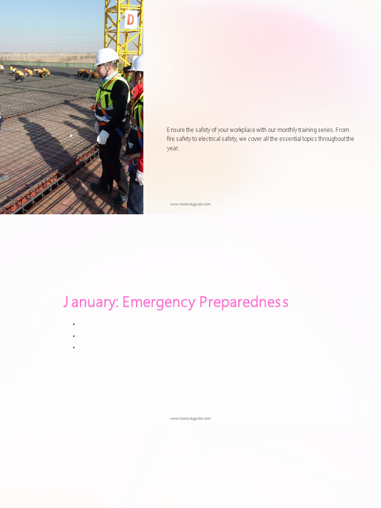 Monthly Safety Training Topics From Jan To Dec | PDF | Personal ...