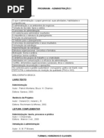 Administração I - Resumo