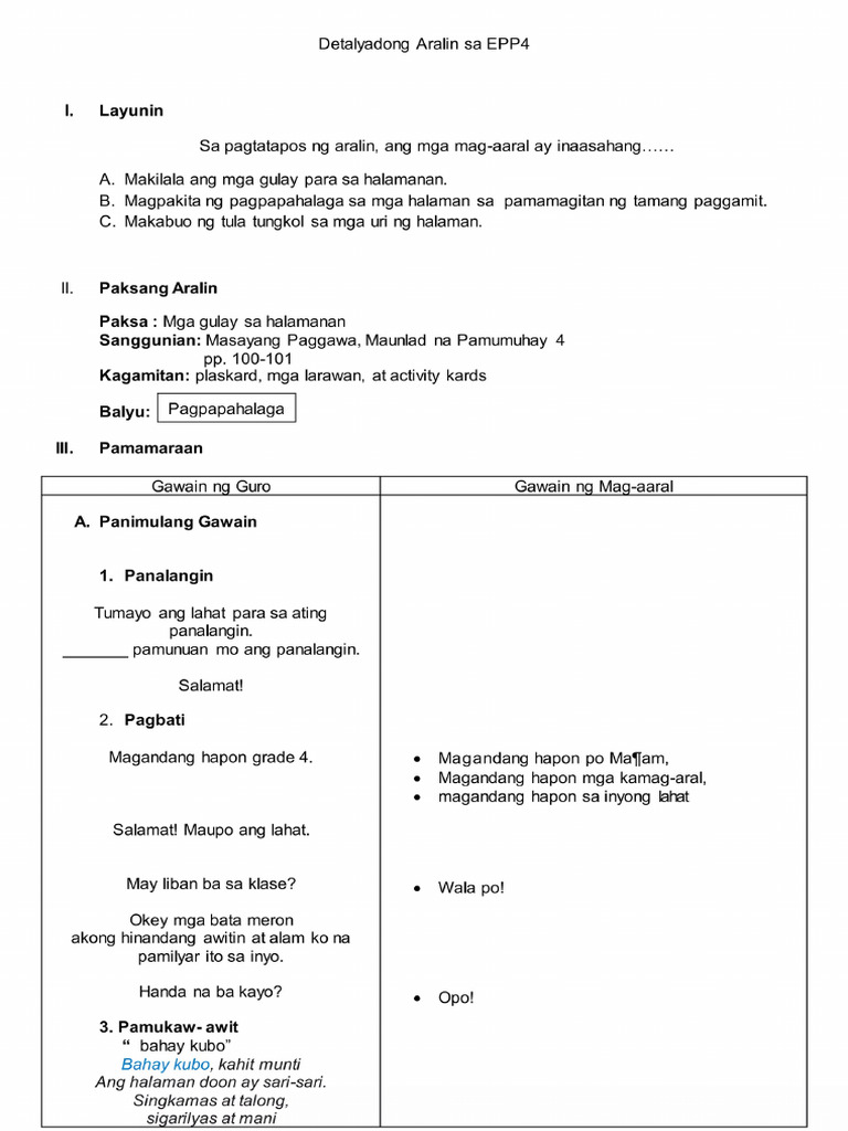 Epp Grade 4 Dlp Mercasan Pdf