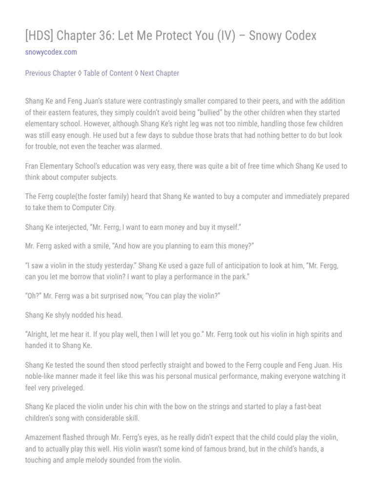 HDS Chapter 36 Let Me Protect You | PDF