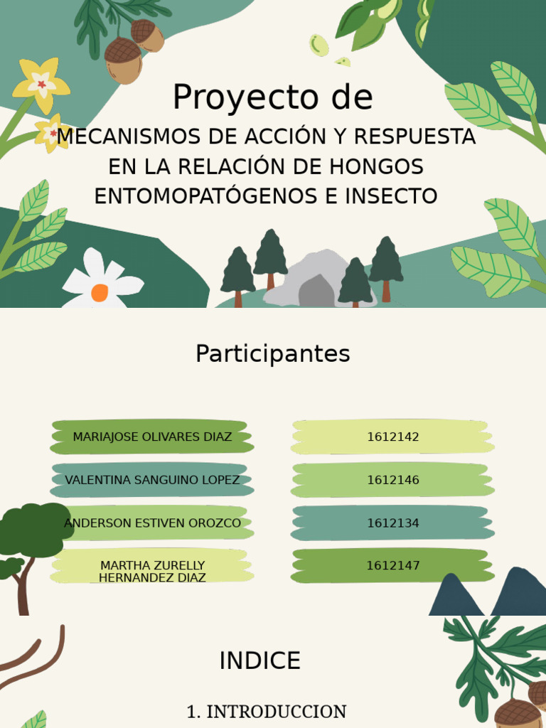 Mecanismos de Acción y Respuesta en La Relación de Hongos ...
