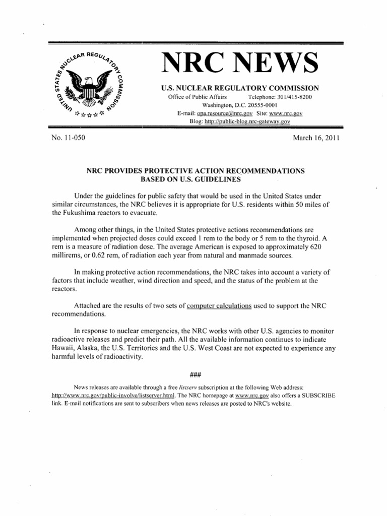 O - NRC: - U.S. Nuclear Regulatory Commission | PDF | Nuclear ...