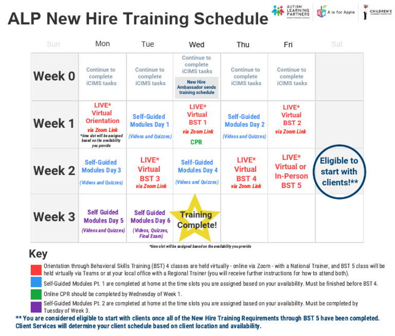New Hire Training Schedule Flyer 2 | PDF