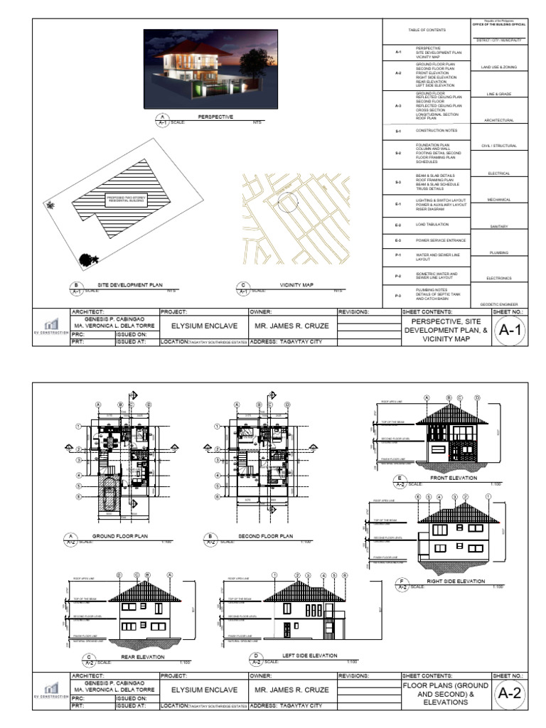 Elysium Enclave Residential Plans | PDF | Real Estate | Architectural ...