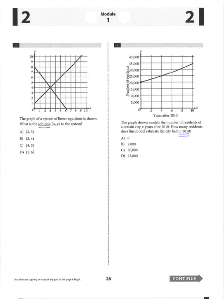 March 21 PSAT Module 1 | PDF