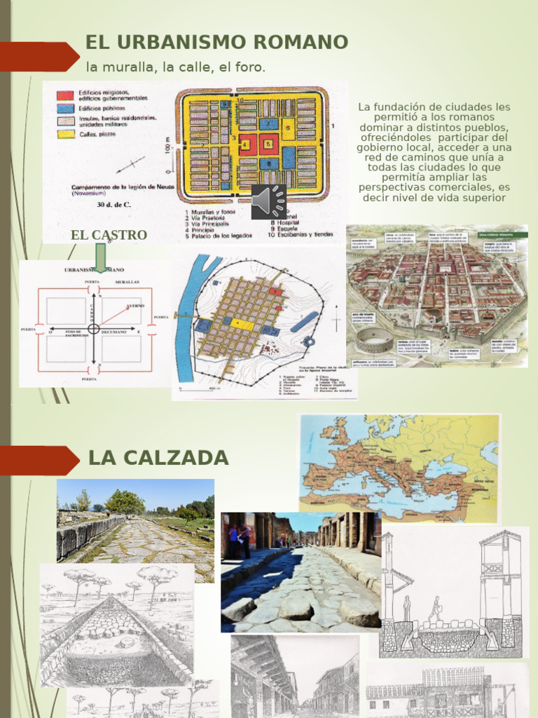 Urbanismo Romano: Foros y Calzadas | PDF | imperio Romano | Roma antigua