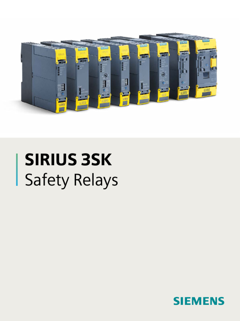 SIRIUS 3SK Safety Relays Overview | PDF | Usb | Safety