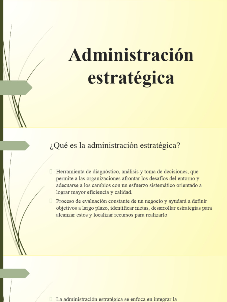 Guía de Administración Estratégica | PDF | Gestión estratégica | Business