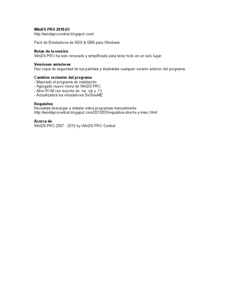 Winds Pro | PDF