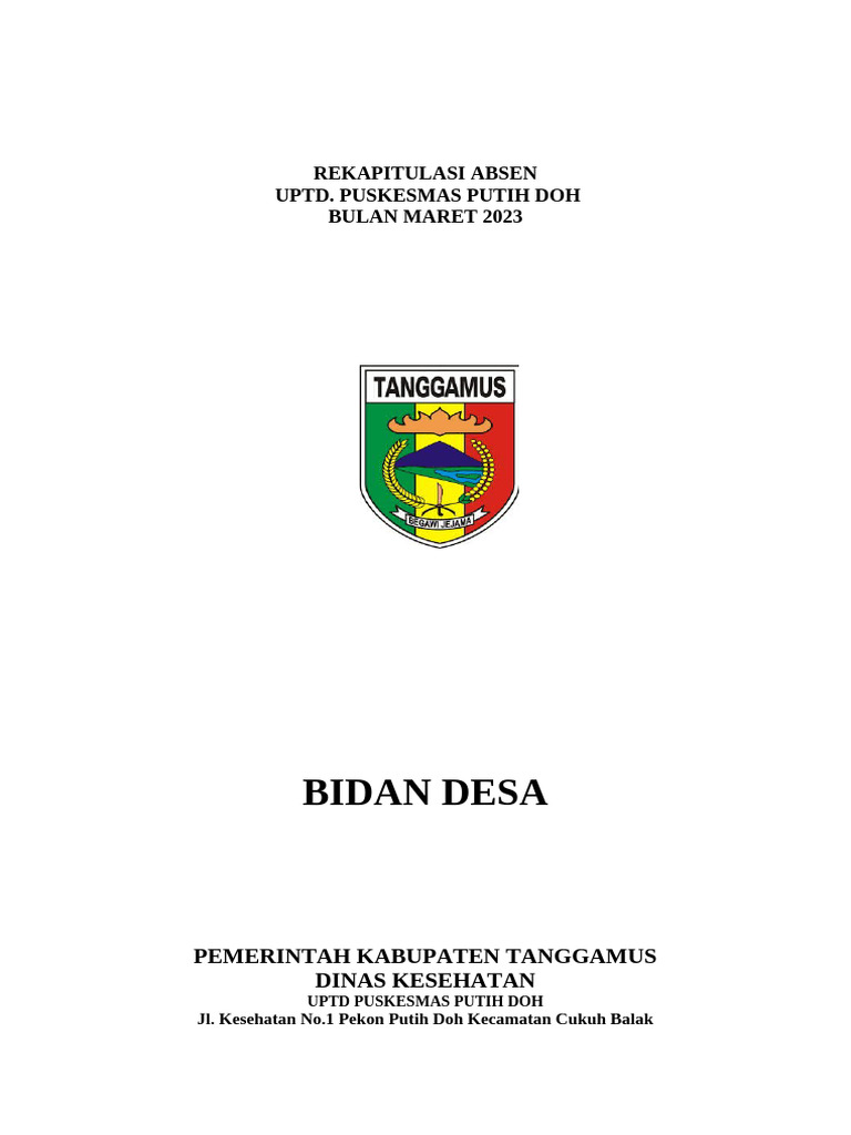 Cover Absen | PDF
