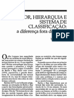 Cor, Hierarquia e Sistema de Classificação. A Diferença Fora Do Lugar. Marjory