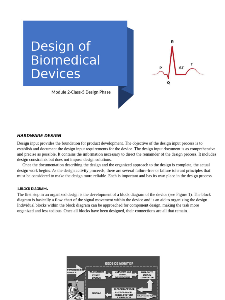 Biomedical Device Hardware Design Guide | PDF | Reliability Engineering ...