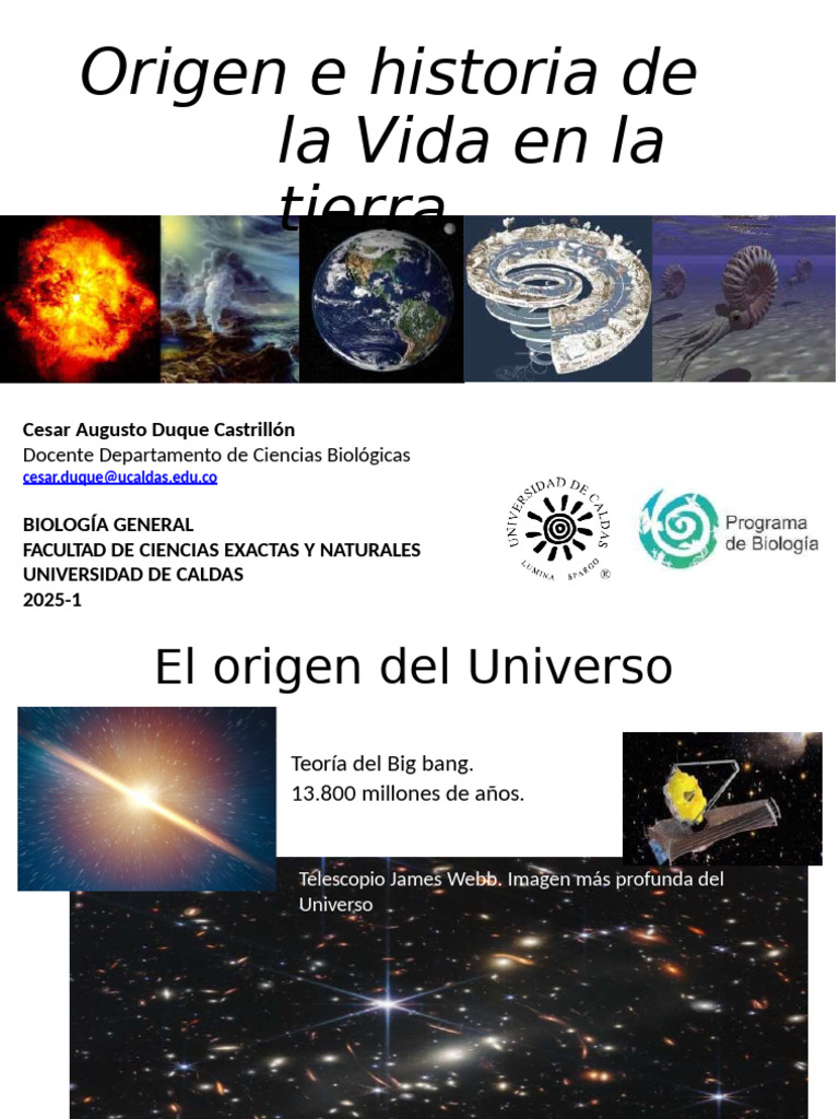 2 - El Origen e Historia de La Vida en La Tierra - 2023-2 | PDF ...