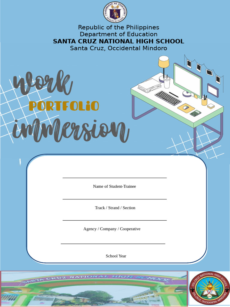 SHS Work Immersion Portfolio Guide | PDF | Job Interview | Leadership