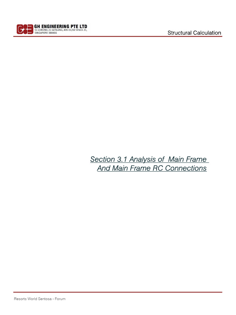 Section 3.1.0 - Main Frame & Connections | PDF
