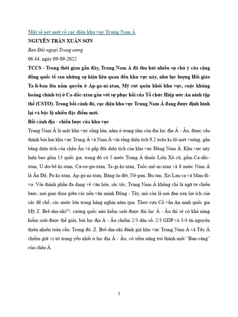 Bai Doc Tuan 8 + Moodle 1 Trung - Nam Á | PDF