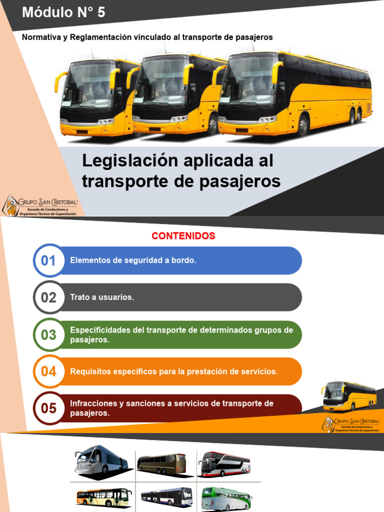 Normativa Transporte de Pasajeros | PDF | Transporte público | Transporte