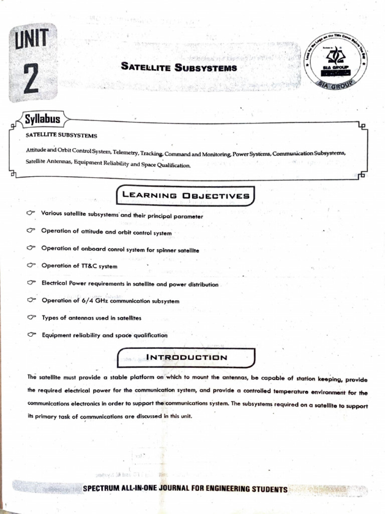 Satellite Communication U-2 | PDF