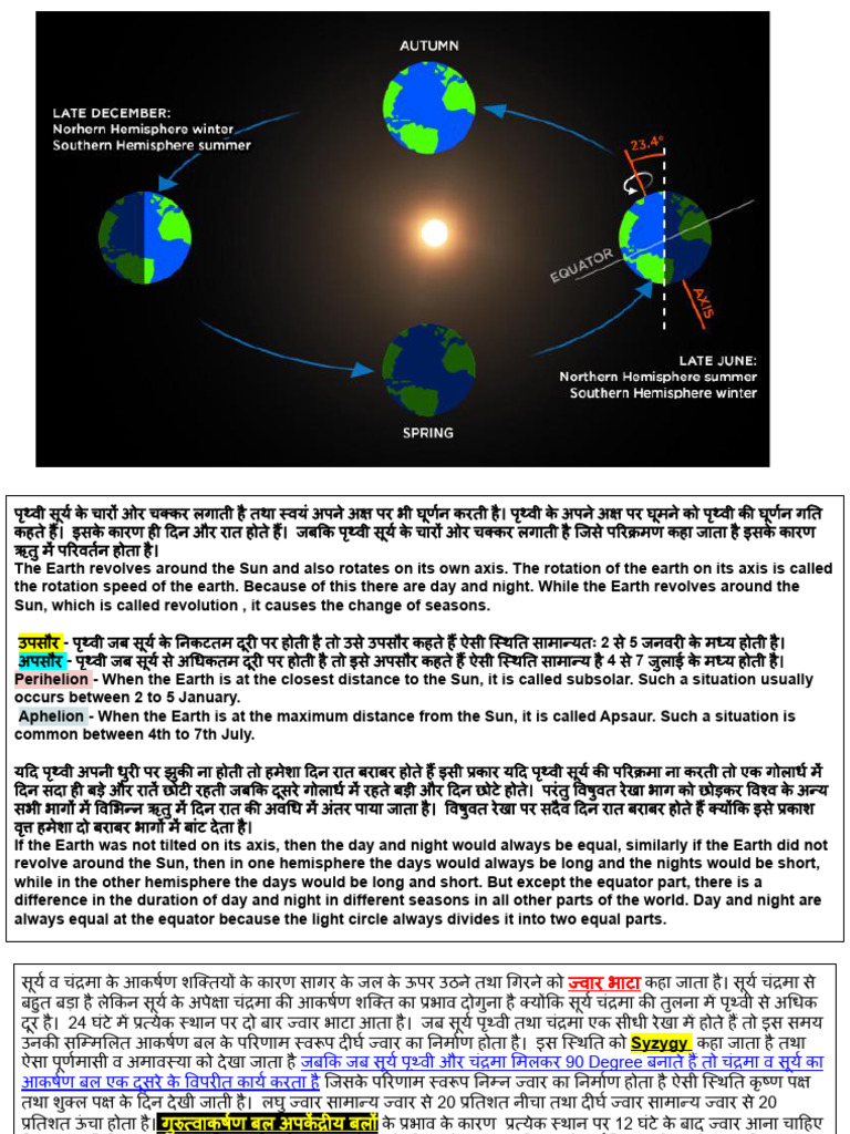 Tides (ज्वार भाटा) - pdf | PDF