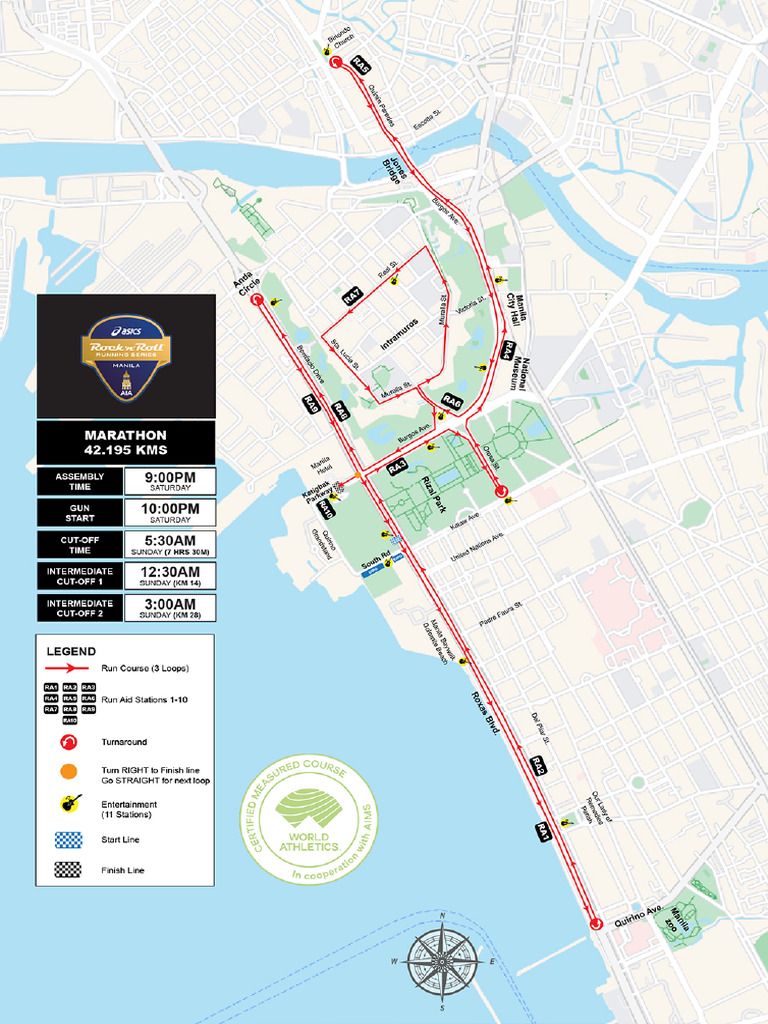 RNR Manila Course Map Ao1028 | PDF