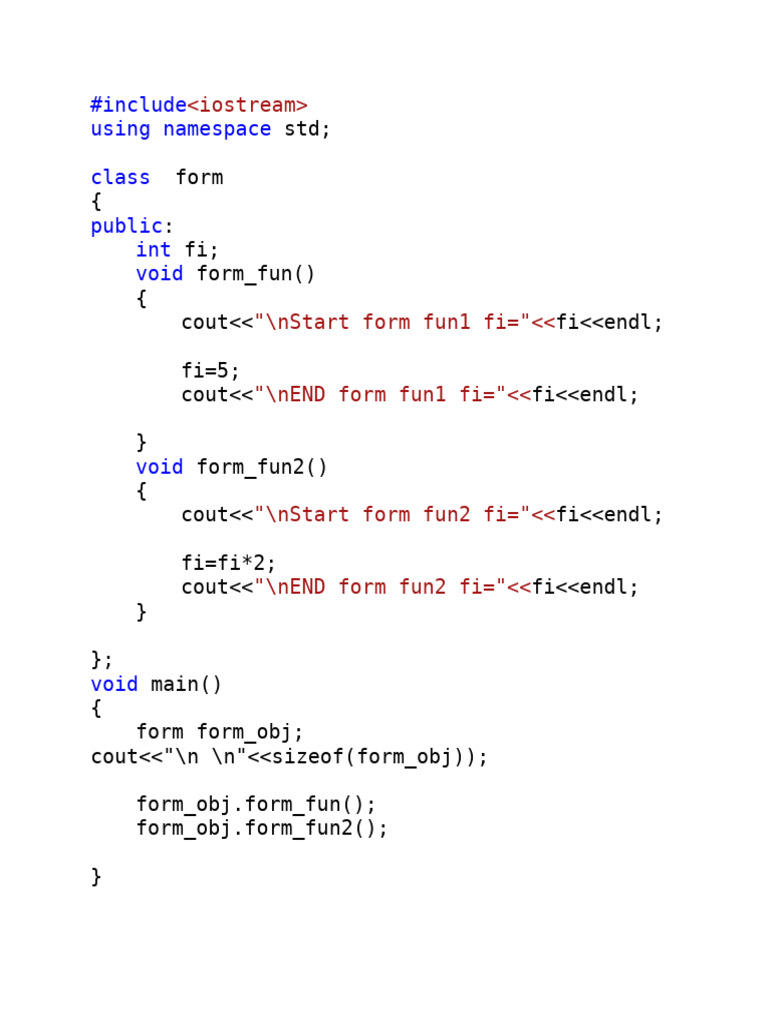 C++ Class Functions and Objects | PDF | Computer Programming | C++