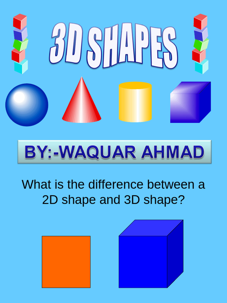 Understanding 3D Shapes and Properties | PDF