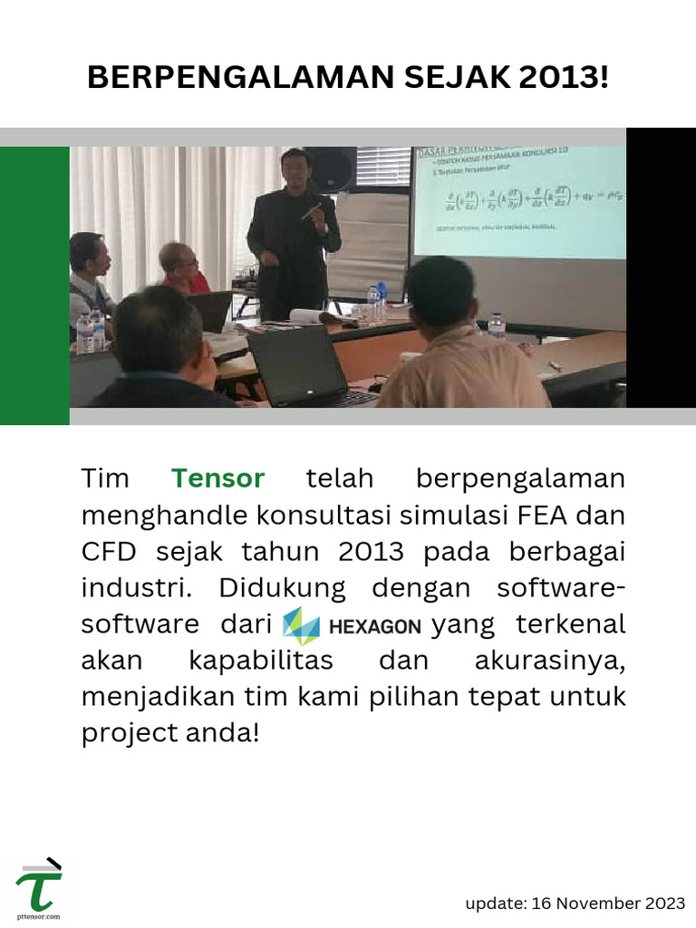 Jasa Simulasi CFD oleh PT. Tensor | PDF