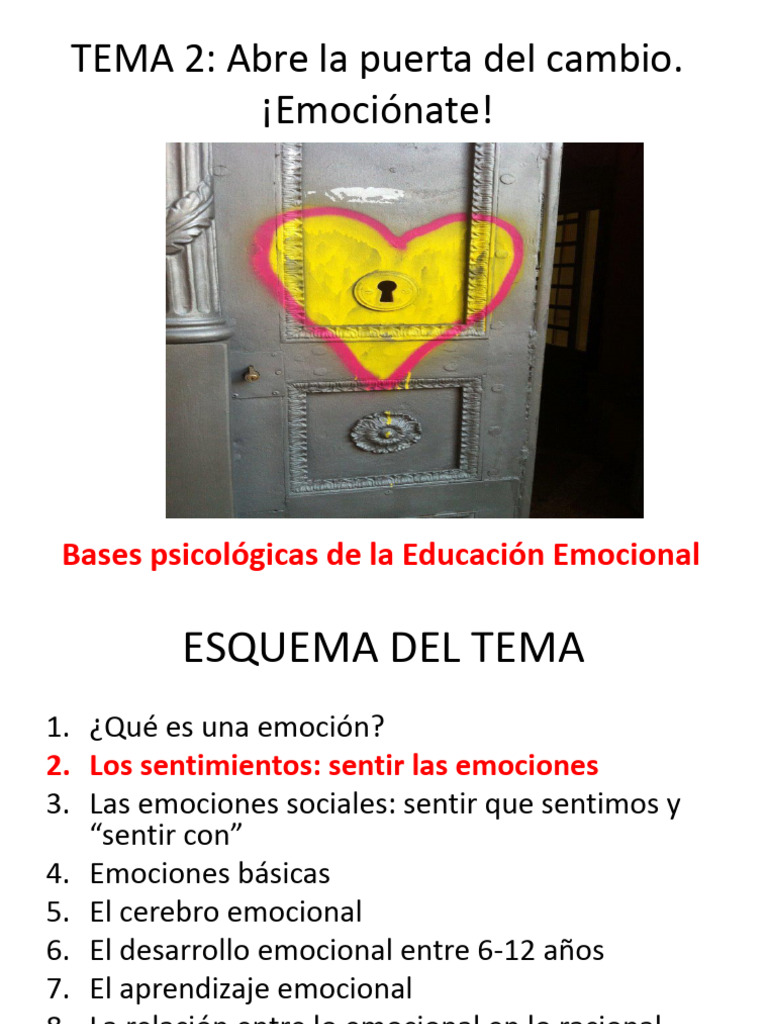 Tema 2 - 2 | PDF | Las emociones | Temor