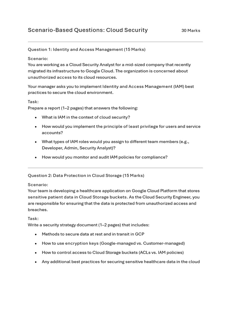 IAM Best Practices for Cloud Security | PDF
