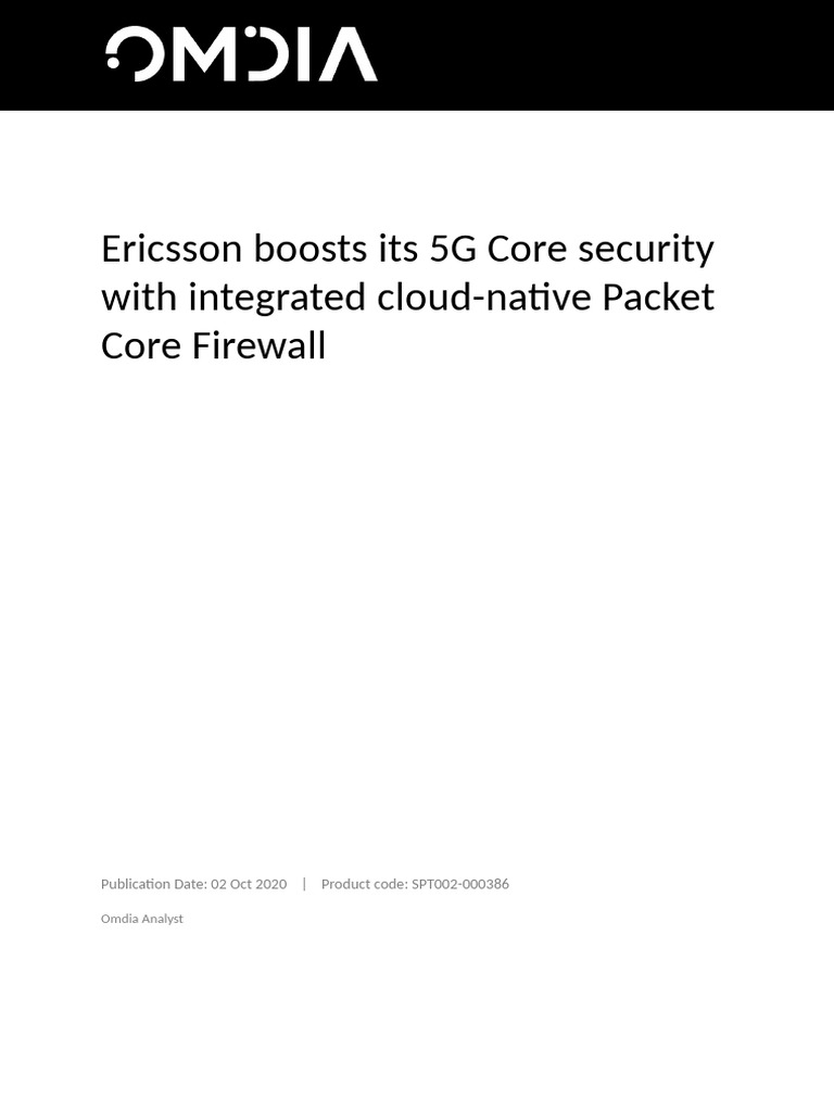 2.Ericsson boosts its 5G Core security with integrated cloud-native ...