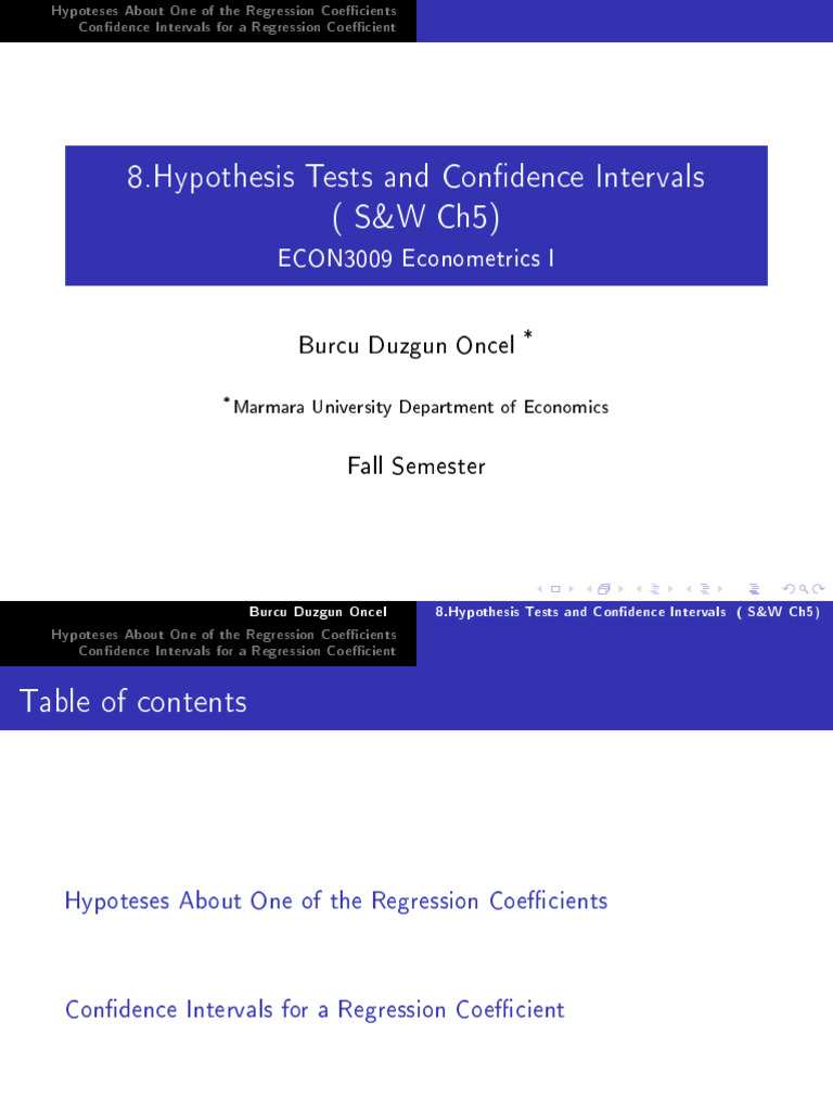 Hypothesis Tests Ans Confidence Intervals 2 | PDF | Hypothesis ...
