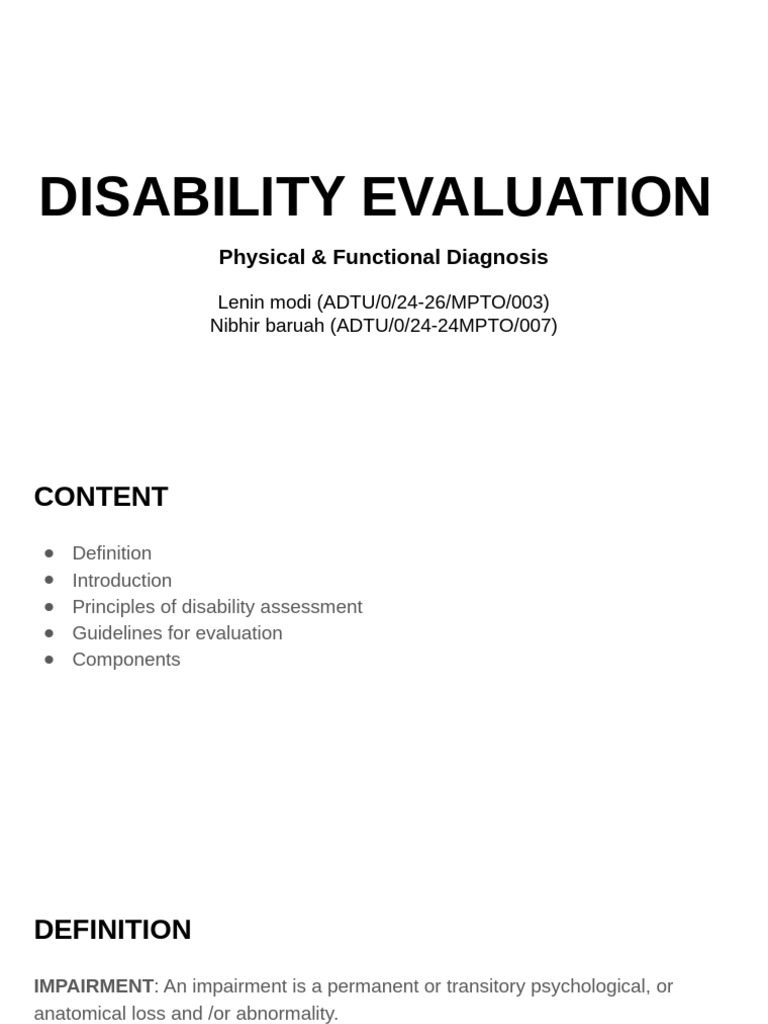 Disability Evaluation Guidelines | PDF | Amputation | Vertebral Column