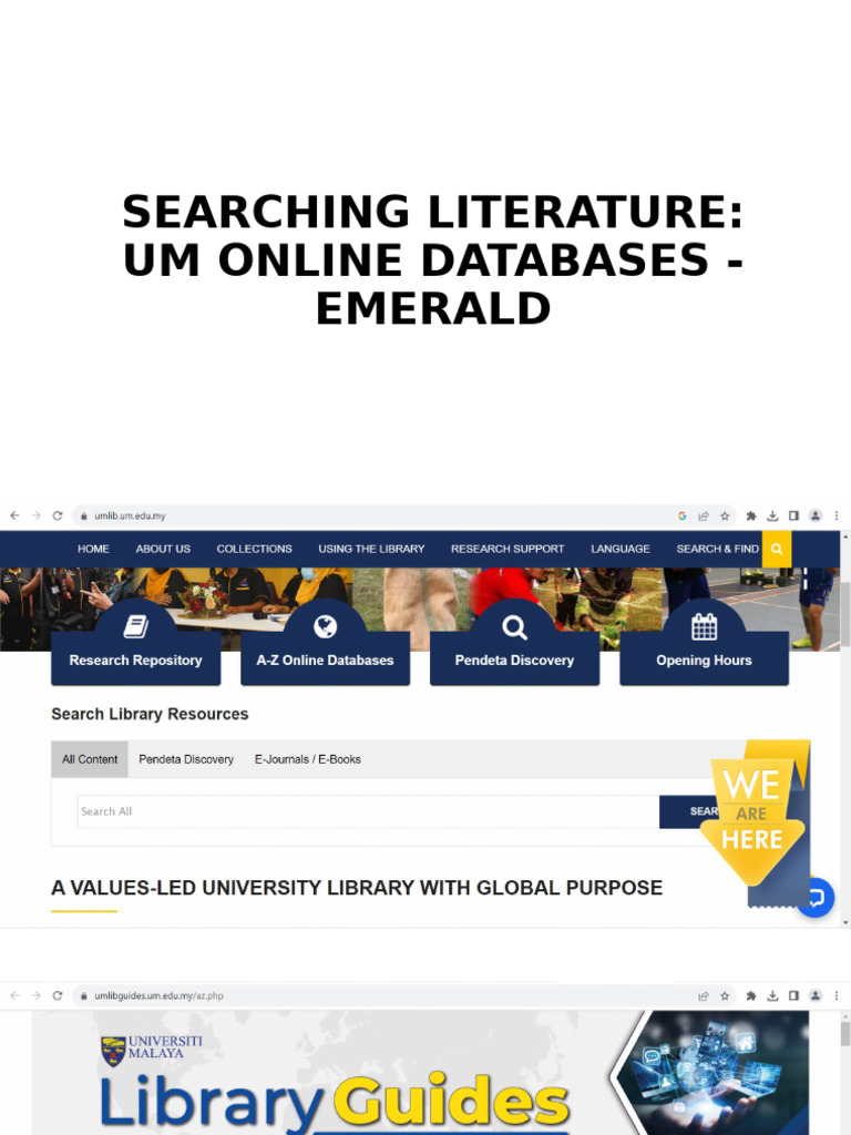 Finding Articles in EMERALD Database | PDF