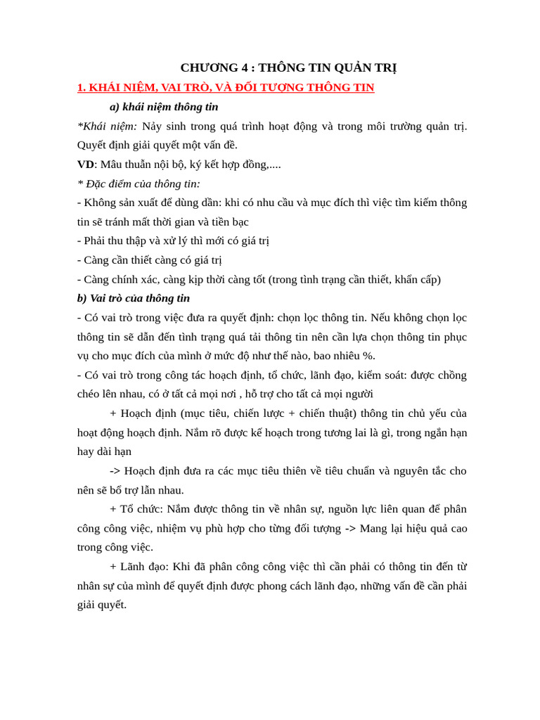 lý thuyết QTH | PDF