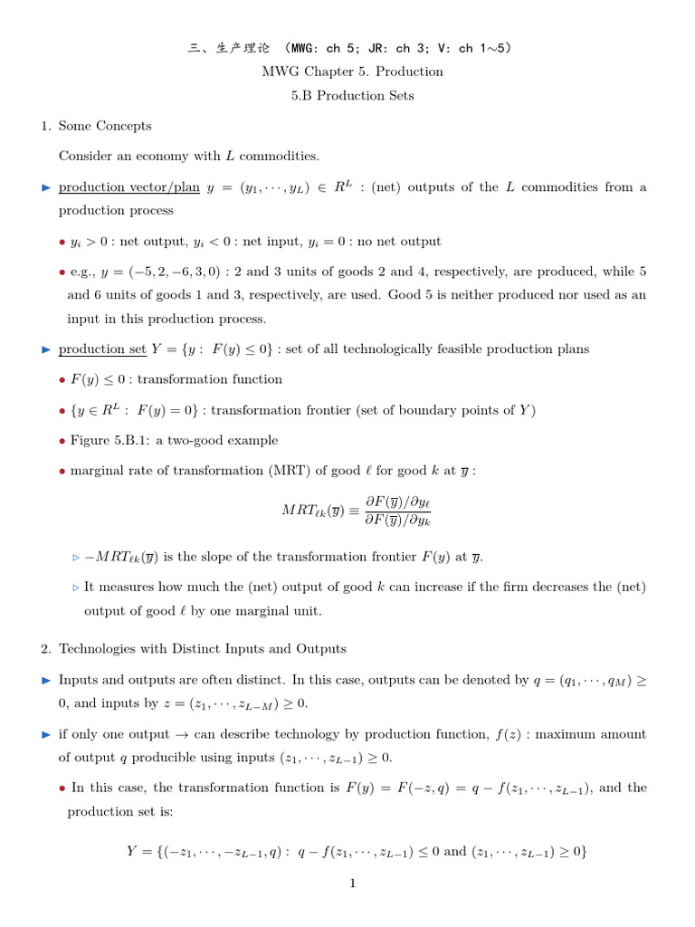 Production Theory and Profit Maximization | PDF | Mathematics | Economics