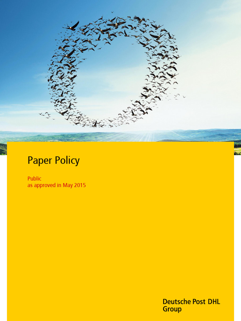 Deutsche Post DHL Paper Policy Overview | PDF | Forest Stewardship ...