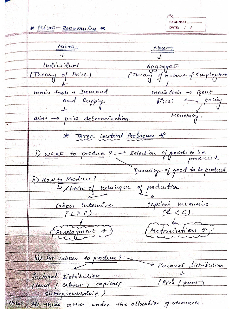 Micro - Ch 1 - Notes | PDF