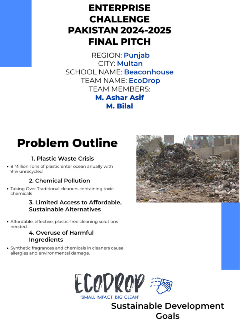 Further Updated EcoDrop's Slides | PDF | Plastic | Waste