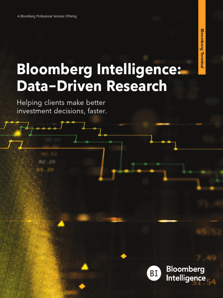 Bloomberg Intelligence Overview | PDF | Bloomberg L.P. | Economies