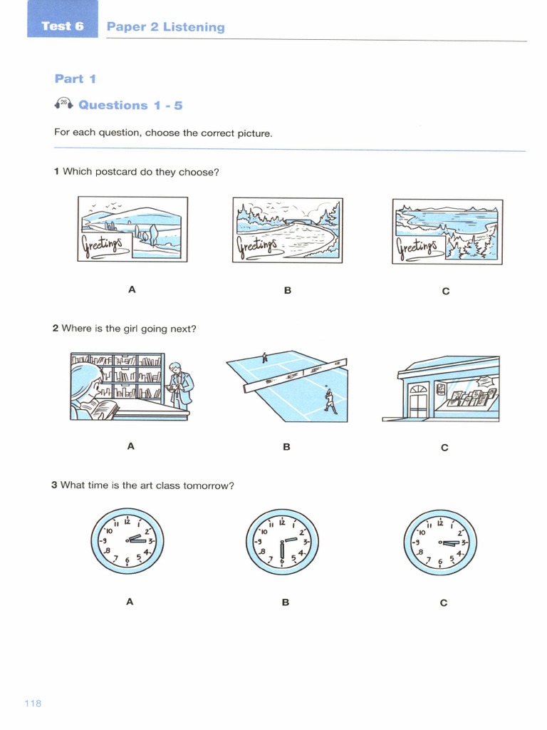 Test 6 Listening | PDF