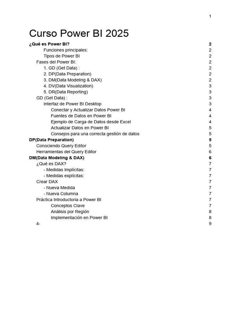 Curso Completo de Power BI 2025 PDF | PDF | Archivo de computadora ...